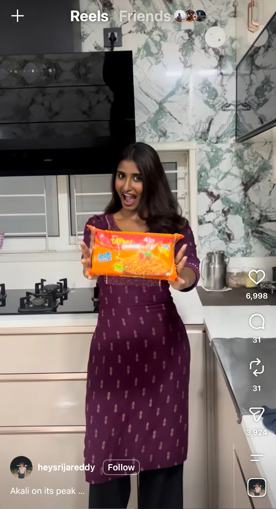 Student creator content for Yippee noodles
